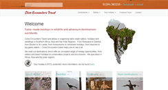Desktop Screenshot of closeencounterstravel.com